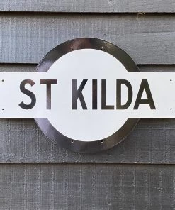 Scout House St Kilda Victorian Railways Enamel Sign