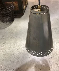 Scout Vintage French Tin Cone Pendant Lighting