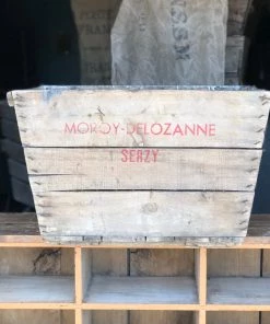 Scout ANTIQUE VINTAGE WOODEN CHAMPAGNE CRATE # 3 Gifts