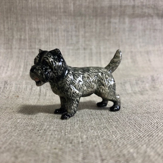 Scout House Homewares Ceramic Brindle Cairn Terrier Miniature Figurine 4 Scout House Homewares Ceramic Brindle Cairn Terrier Miniature Figurine