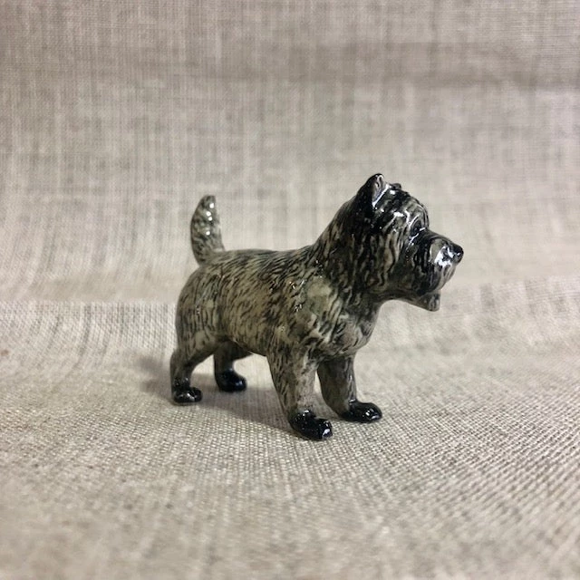 Scout House Homewares Ceramic Brindle Cairn Terrier Miniature Figurine 5 Scout House Homewares Ceramic Brindle Cairn Terrier Miniature Figurine