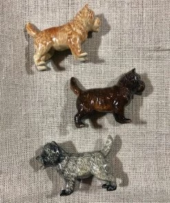 Scout House Ceramic Chocolate Cairn Terrier Miniature Figurine Homewares