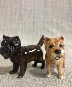 Scout House Ceramic Chocolate Cairn Terrier Miniature Figurine Homewares