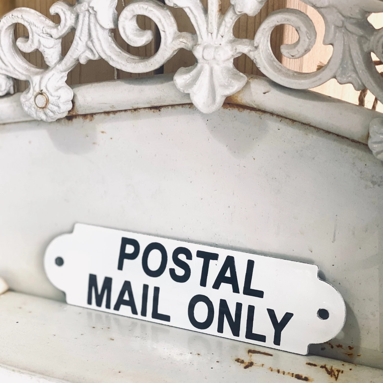 Scout House Enamel POSTAL MAIL ONLY Sign Homewares 4 Scout House Enamel POSTAL MAIL ONLY Sign Homewares
