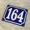 Scout House Enamel House Numbers In Traditional French Deep Cobalt Blue- CUSTOM Gifts