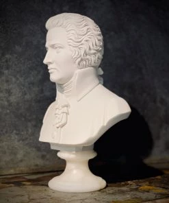 Egregia 30cm MOZART ALABASTER BUST 8 Egregia 30cm MOZART ALABASTER BUST