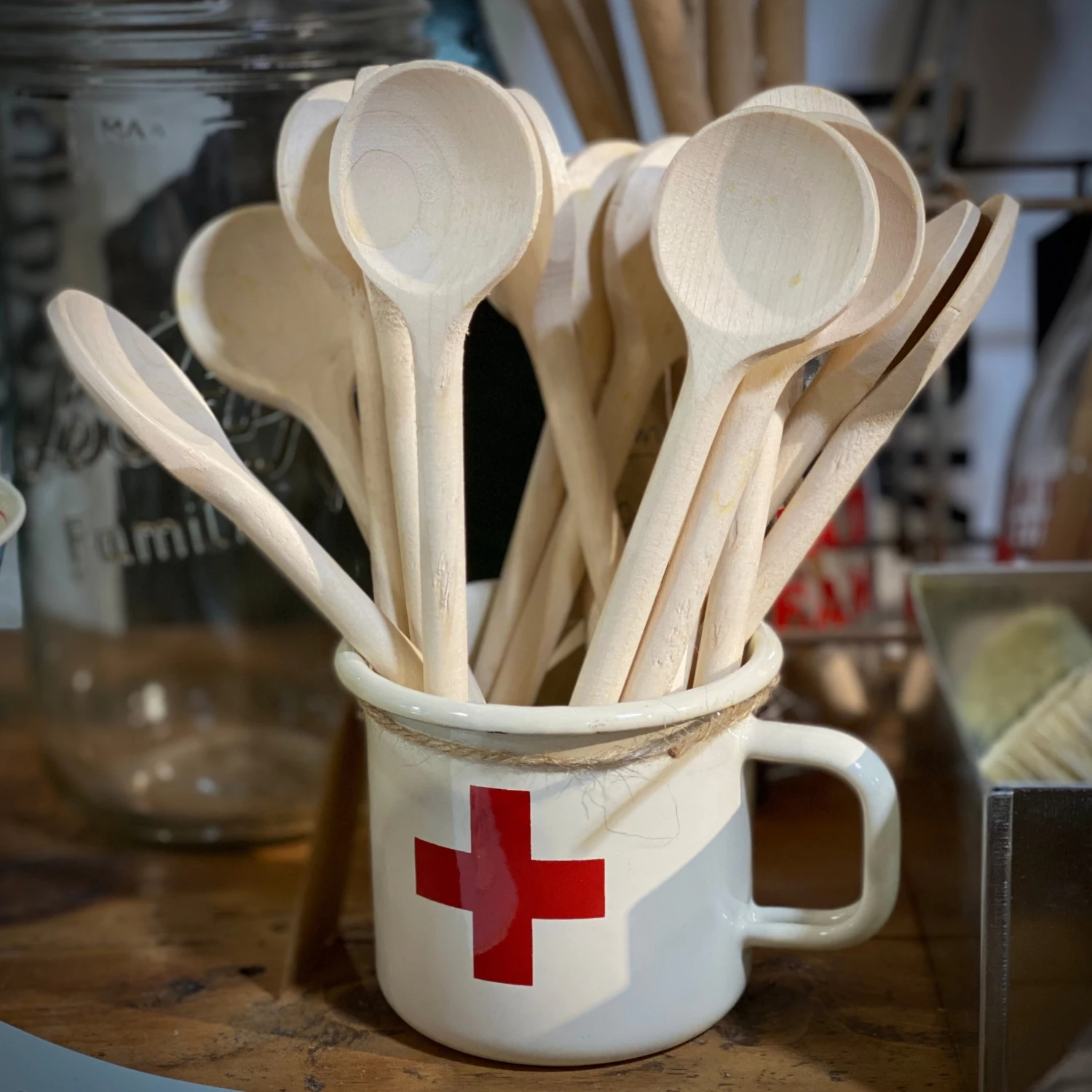 Scout House Small Wooden Porridge Spoon - 20cm Homewares 3 Scout House Small Wooden Porridge Spoon - 20cm Homewares