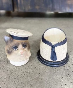 Scout Nostalgic European Wooden Cat Sailor With Secret Drawer Gifts