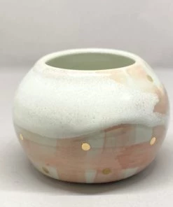 Scout House Pink Blush With Gold Dots Canister - Bridget Bodenham