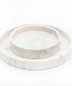 Marble Basic Round Roman Tray - Small