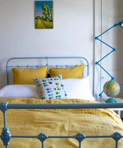 Scout House Scout Portuguese Linen Quilt Cover Set- King - Mustard