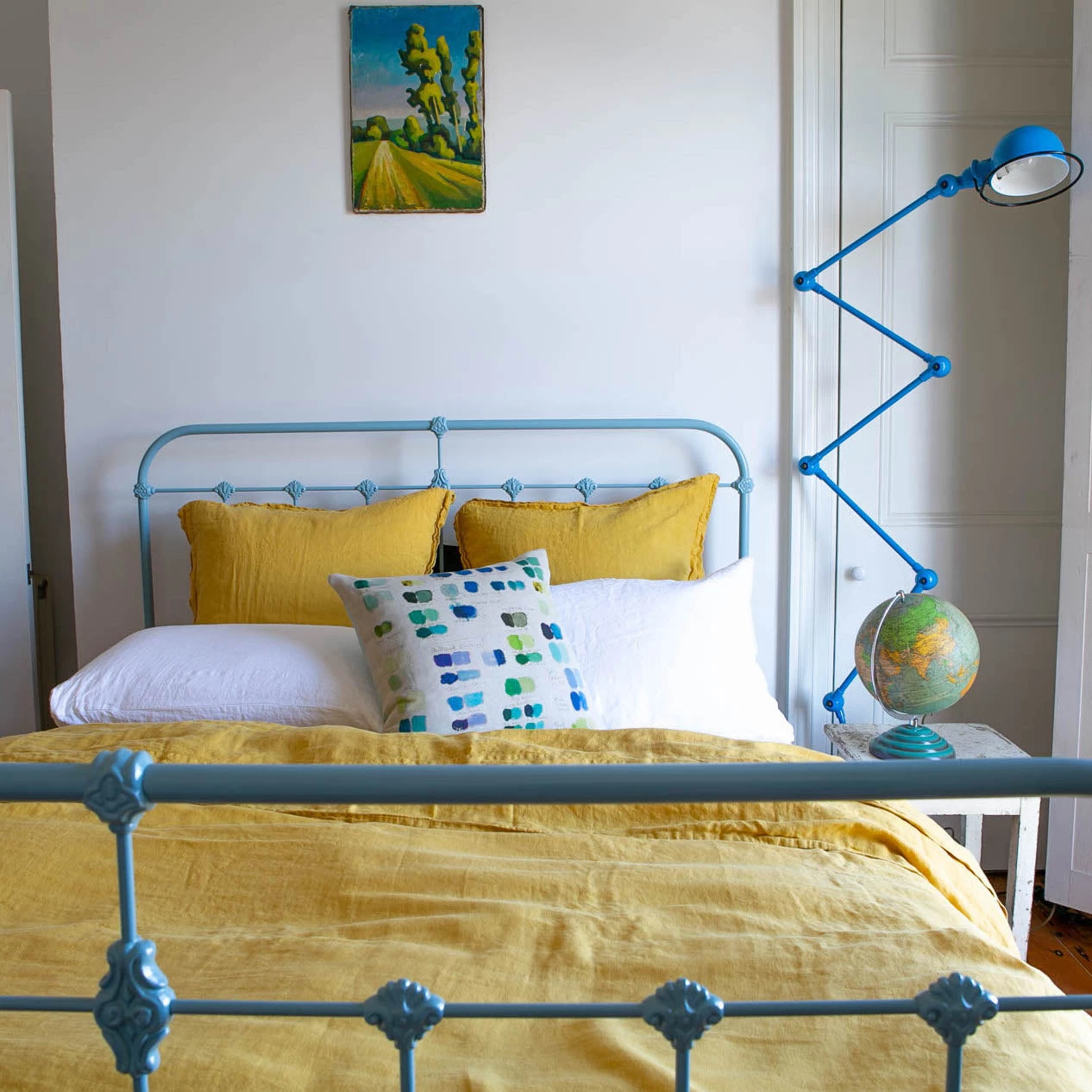 Scout House Scout Portuguese Linen Quilt Cover Set- King - Mustard 3 Scout House Scout Portuguese Linen Quilt Cover Set- King - Mustard