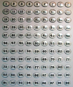 Scout House Gifts Enamel House Numbers Black And White- CUSTOM NUMBERS