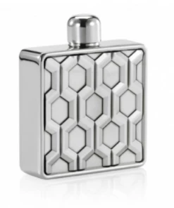 Hexagonal Pewter Hip Flask - Royal Selangor