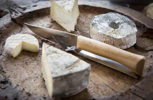 Opinel Cheese Knife And Fork Set 6 Opinel Cheese Knife And Fork Set