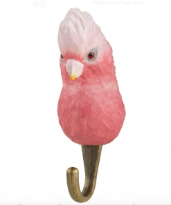 Scout House Hand Carved Wooden Wall Hook - Galah Cockatoo Gifts