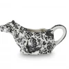 Kitchenware Burleigh UK Black Regal Peacock - Cow Creamer