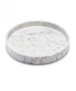 Marble Basic Round Roman Tray - Large Gifts