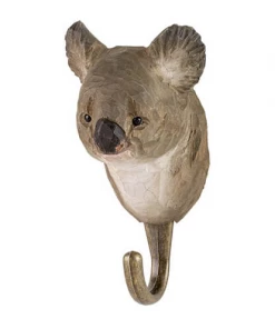 Scout House Gifts Hand Carved Wooden Wall Hook - Koala