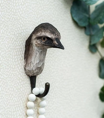 Scout House Hand Carved Wooden Wall Hook - Emu Gifts 4 Scout House Hand Carved Wooden Wall Hook - Emu Gifts