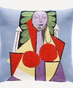 Jules Pansu Pablo Picasso- Femme Dans Un Fauteuil - Cushion - 45 X 45