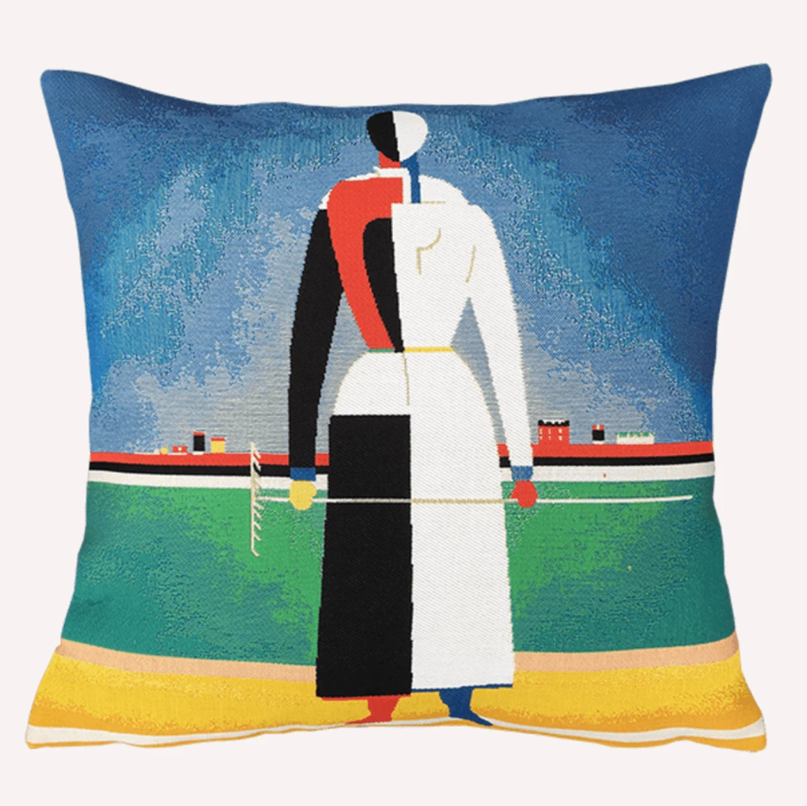 Jules Pansu Kazimir Malevitch - Femme Au Rateau - Cushion - 45 X 45 Gifts 3 Jules Pansu Kazimir Malevitch - Femme Au Rateau - Cushion - 45 X 45 Gifts