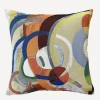 Jules Pansu Robert Delaunay- Manège De Cochons Cushion - 45 X 45cm 1 Jules Pansu Robert Delaunay- Manège De Cochons Cushion - 45 X 45cm