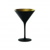 Scout Gifts Martini Glass- European Made- Lausitz- Black And Gold Set Of Six 1 Scout Gifts Martini Glass- European Made- Lausitz- Black And Gold Set Of Six