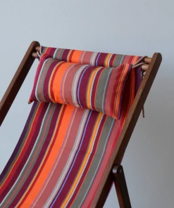 Scout Furniture Deck Chair With Arms - St. Vincent Rouge - With Cushion