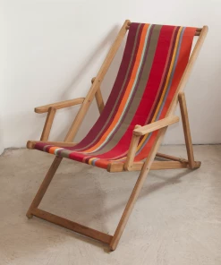 Scout Deck Chair Collioure Rouge With Arms Furniture