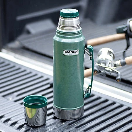 Stanley Classic Vacuum Flask Hammertone Green 1.1 Litre Homewares 3 Stanley Classic Vacuum Flask Hammertone Green 1.1 Litre Homewares
