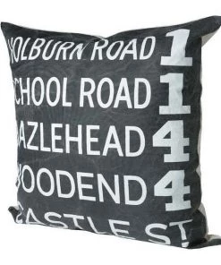 Scout Just Arrived TK HIRO Subway Sign Cushion- HOLBOURN ROAD