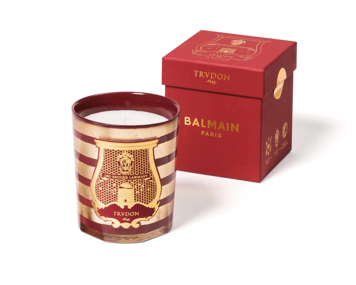 Cire Trudon X Balmain Limited Edition Candle Classic 270 - Red Gifts 3 Cire Trudon X Balmain Limited Edition Candle Classic 270 - Red Gifts