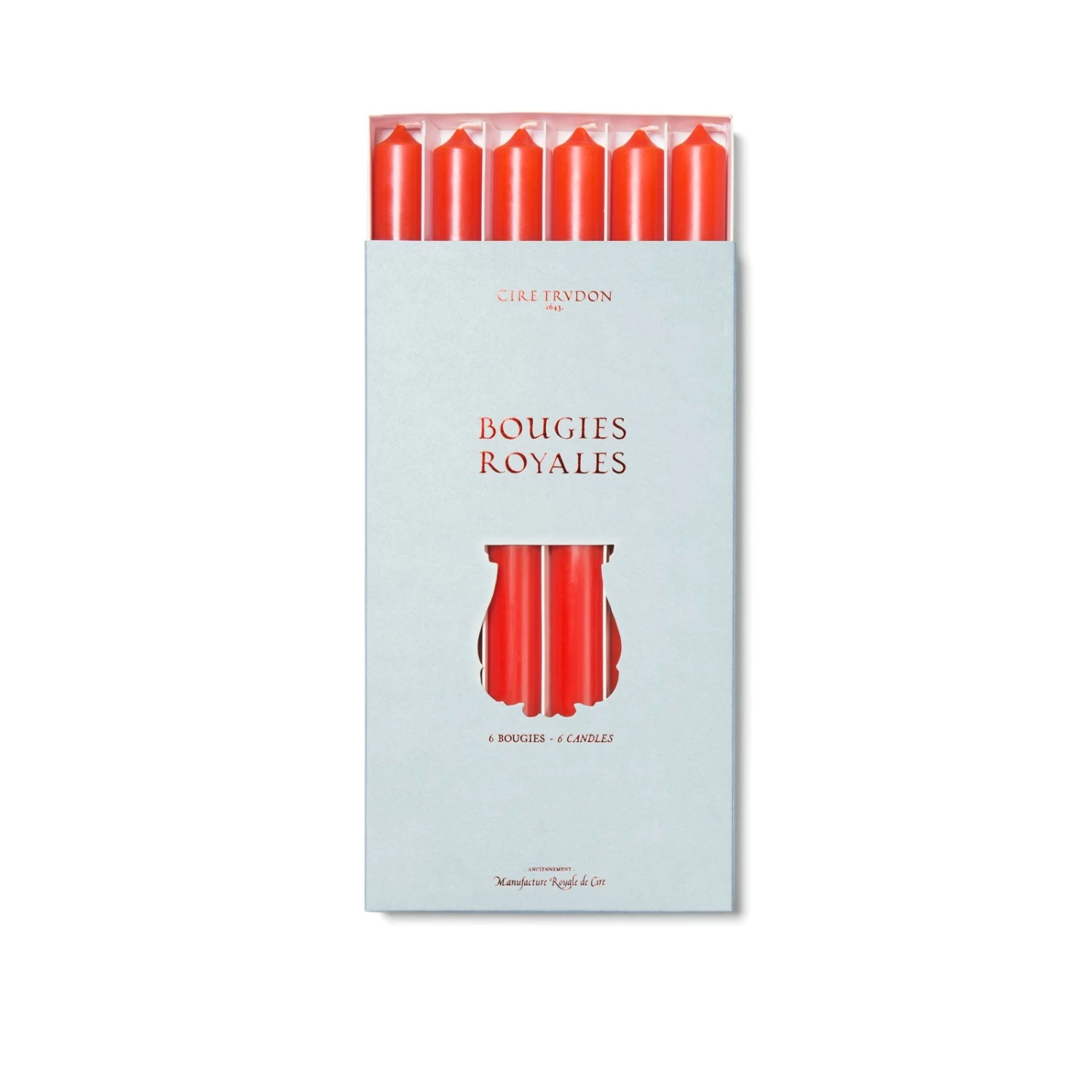 Cire Trudon Bougies Royales Orange/Red 3 Cire Trudon Bougies Royales Orange/Red