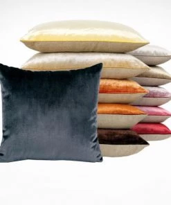 Iosis France Velvet Berlingot Cushion In Ambre 45cm