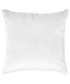 Iosis France Velvet Berlingot Cushion In White 45cm Gifts