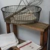 Scout Vintage French Galvanised Wire Fruit Vegetable Egg Basket 2 Scout Vintage French Galvanised Wire Fruit Vegetable Egg Basket