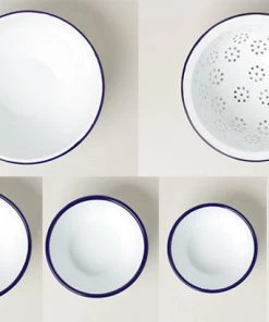 Falcon Enamelware Homewares Falcon Enamel Prep Set With Colander 11 Falcon Enamelware Homewares Falcon Enamel Prep Set With Colander