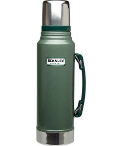 Stanley Classic Vacuum Flask Hammertone Green 1.1 Litre Homewares
