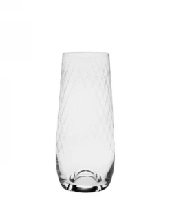 Scout House Champagne Glass - Stemless - European Made - Diamond Engraved Homewares