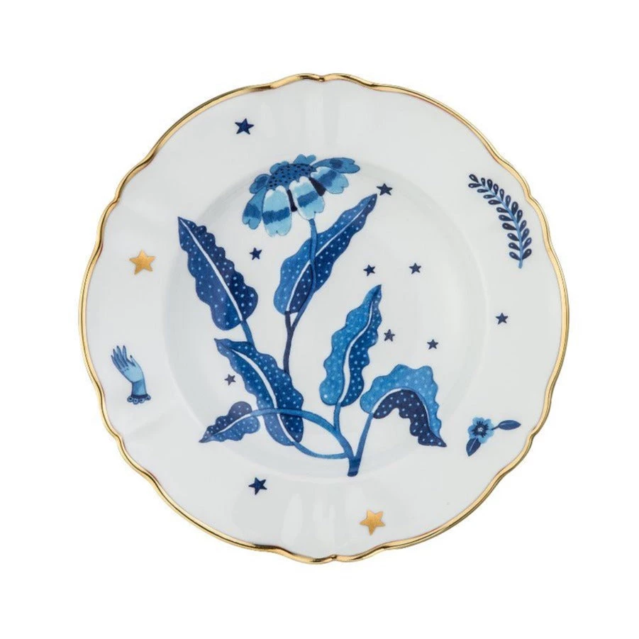 Blue Flower 23cm Deep Plate By Bitossi Home Gifts 3 Blue Flower 23cm Deep Plate By Bitossi Home Gifts