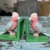 Scout House Galah Bookends Green 1 Scout House Galah Bookends Green