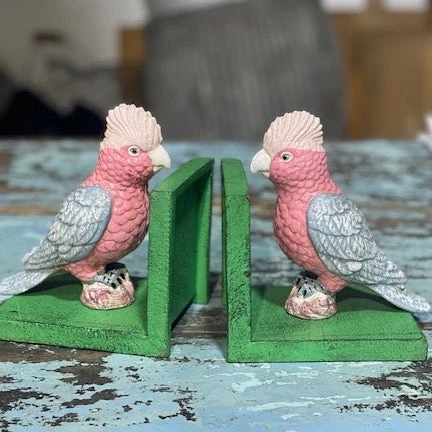 Scout House Galah Bookends Green 3 Scout House Galah Bookends Green
