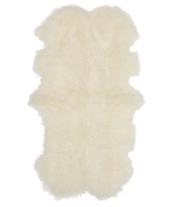 Scout House Mongolian Sheepskin Floor Rug - White 7 Scout House Mongolian Sheepskin Floor Rug - White