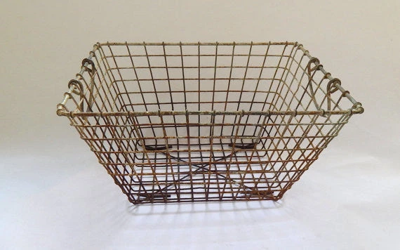 Scout House Vintage French Oyster Gathering Crate 5 Scout House Vintage French Oyster Gathering Crate