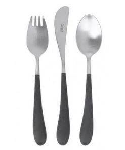 Scout House Alice 3 Piece Kids Cutlery Set - BLACK