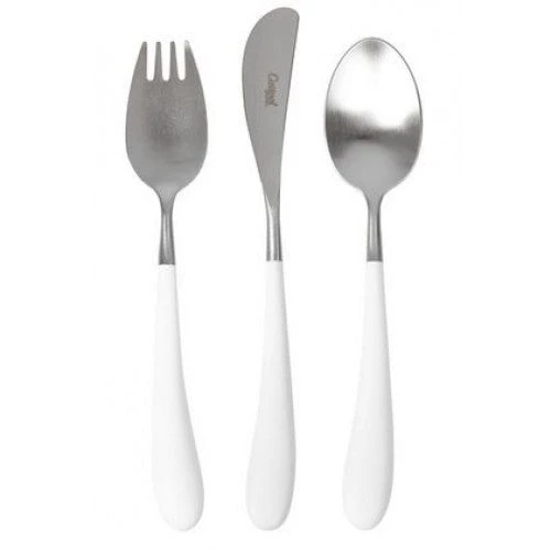 Scout House Alice 3 Piece Kids Cutlery Set - WHITE 3 Scout House Alice 3 Piece Kids Cutlery Set - WHITE