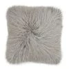 Scout House Mongolian Sheepskin Cushion - Light Grey 40 Cm