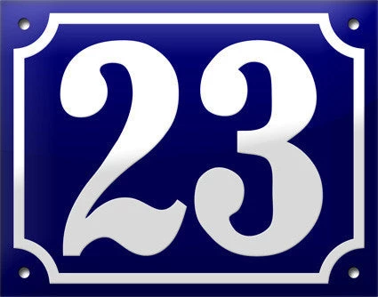 Scout House Gifts Enamel House Numbers From France In Traditional Deep Cobalt Blue 6 Scout House Gifts Enamel House Numbers From France In Traditional Deep Cobalt Blue