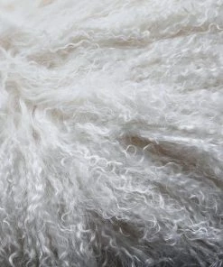 Scout House Mongolian Sheepskin Floor Rug - White